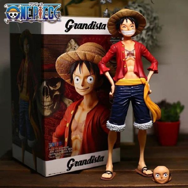 27cm Anime One Piece Figur Ros Luffy PVC Statue Action Figure Affe D Luffy Klassische Smiley 1