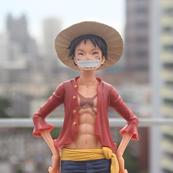 27cm Anime One Piece Figur Ros Luffy PVC Statue Action Figure Affe D Luffy Klassische Smiley 4
