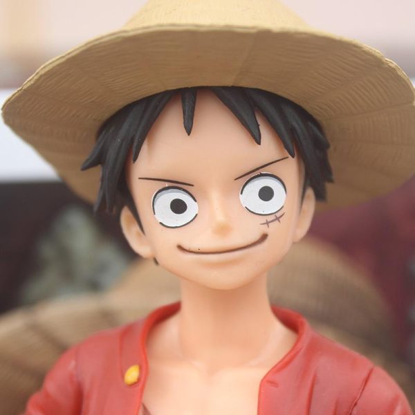 27cm Anime One Piece Figur Ros Luffy PVC Statue Action Figure Affe D Luffy Klassische Smiley 5