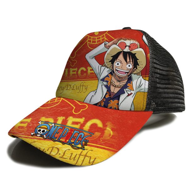 Anime ONE PIECE Sanji Monkey D Luffy Chopper Cosplay Cotton Blend Sun Hats Adjustable Baseball Cap 4
