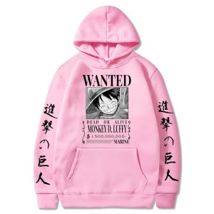Attack on Titan One Piece Luffy Hoodie Men Fashion Homme Fleece Hoodies Japanese Anime Printed Male 1