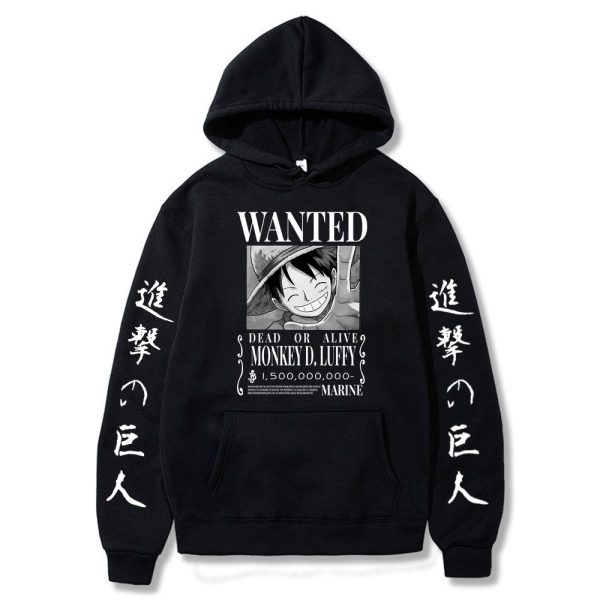 One Piece Pullover Ruffy Wanted