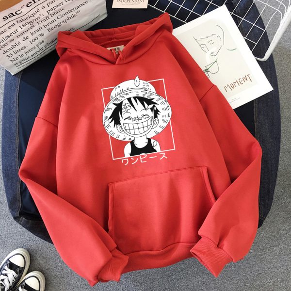 Hot Japanese Anime One Piece Hoodies Men Loose Hoodie Streetwear Casual Sweatshirts Harajuku Clothes 4