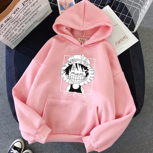 Hot Japanese Anime One Piece Hoodies Men Loose Hoodie Streetwear Casual Sweatshirts Harajuku Clothes 5