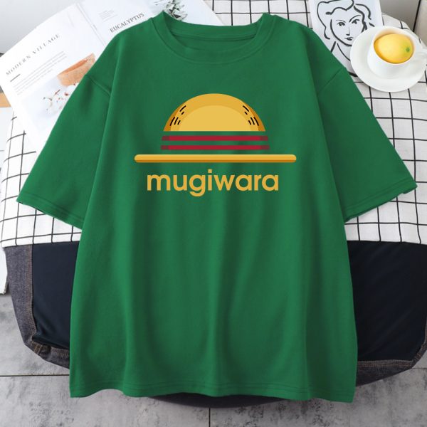 Mugiwara Hat Cartoon Printing Women Tshirts Short Sleeve TopJapanese Anime Womens T Shirts Summer High Quality 2