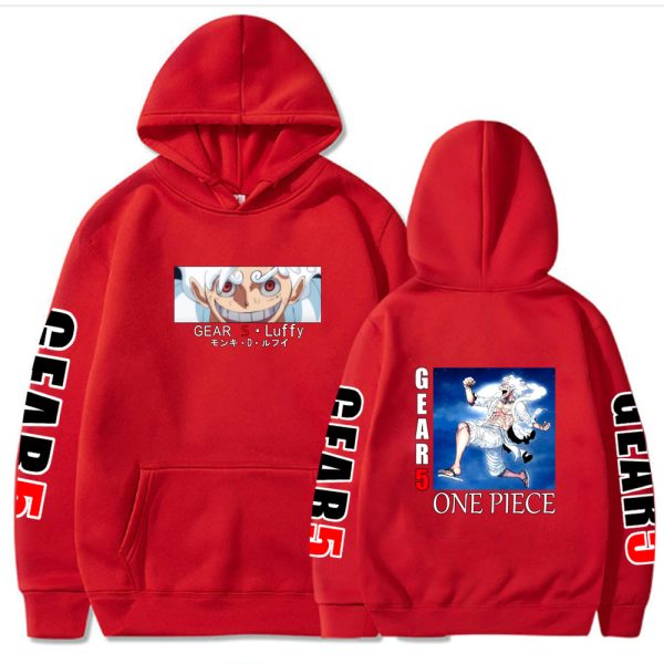 One Piece Film Red Luffy Anime Hoody Streetwear Tops Men Hoodies One Piece Anime Pullovers Hoodies 5