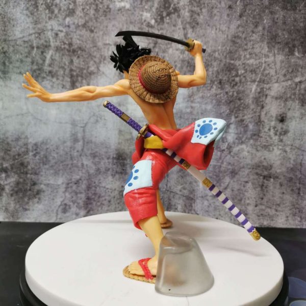 One Piece Manga 22cm Affe D Luffy Anime Figur Wanokuni Version PVC Action Figur Modell Spielzeug 5
