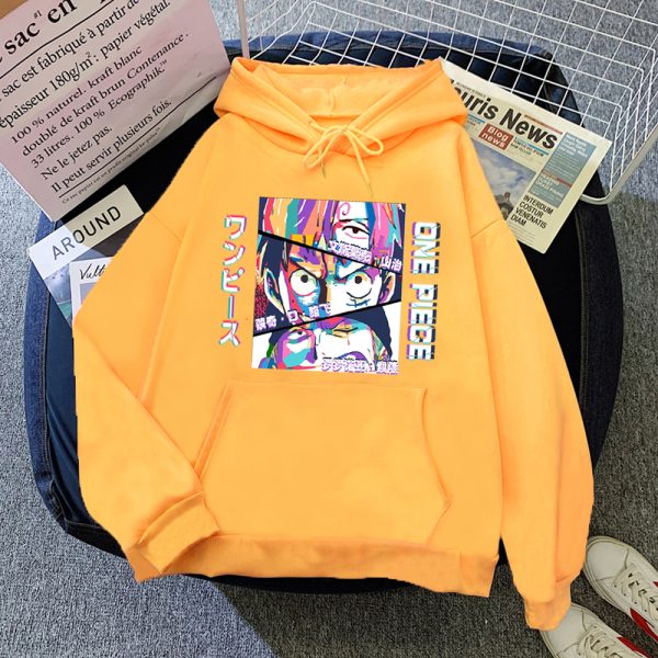 One Piece Roronoa Zoro Monkey D Luffy Vinsmoke Sanji Harajuku Hoodies Fashion Oversize Sweatshirts Cozy Pullovers 4