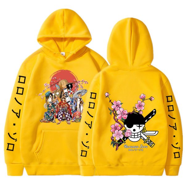 Roronoa Zoro Anime One Piece Hoodies Men Women Fashion Luffy Pullover Oversized Hoodie Sweats Hip Hop 5