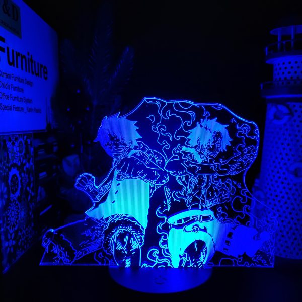 3D Lampe Anime Figur Ein St ck Affe D Luffy Portgus D Ace Led Nachtlicht Touch 3 scaled