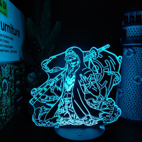 Anime 3D Schreibtisch Lampe Ein St ck Trafalgar D Wasser Gesetz Nacht Lichter Touch 16 Farbe 4 scaled
