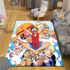 One Piece Teppich Glückliches Strohhut-Team