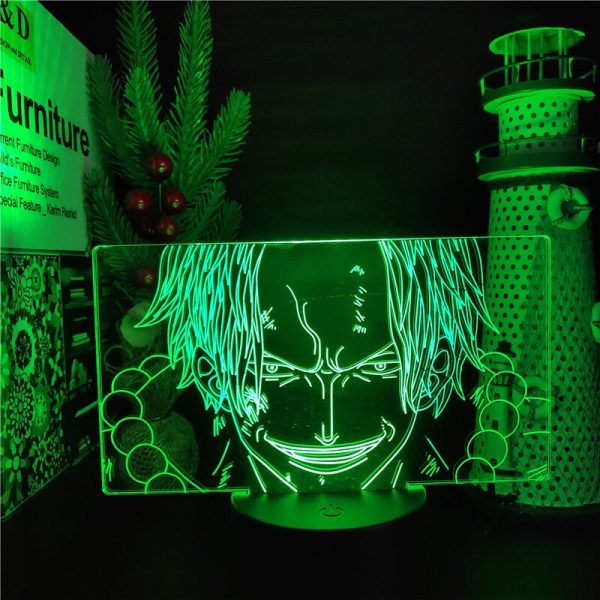 One Piece Anime 3d Visuelle Lampe Portgas D Ace Led Nacht Lichter Luminaria Lampara Kinder Kind