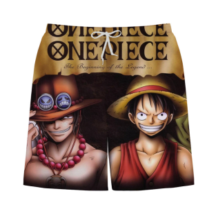 EIN ST CK Luffy Shorts Anime Cosplay Kost me Sommer Atmungs Strand Hosen M nner Casual 1