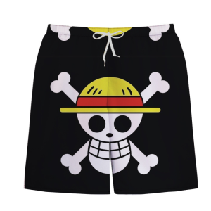 EIN ST CK Luffy Shorts Anime Cosplay Kost me Sommer Atmungs Strand Hosen M nner Casual