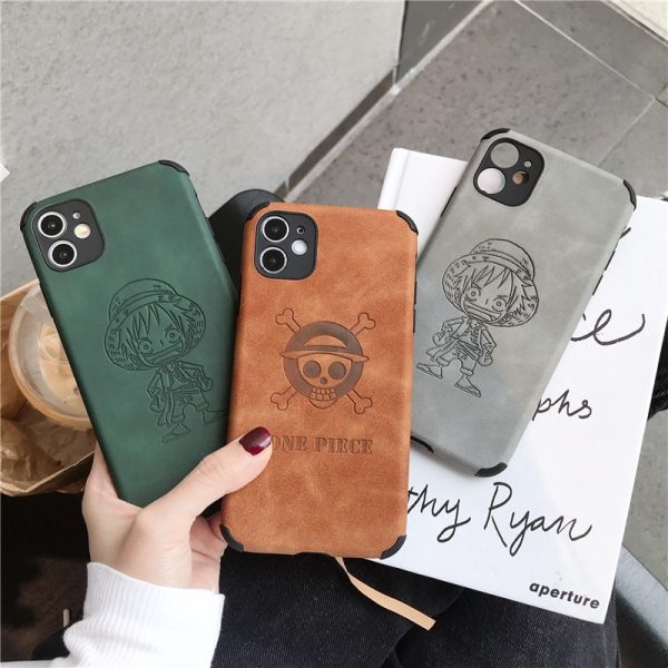 coque iphone one piece leather