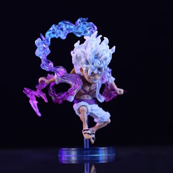 10cm Mini einteilige Schlacht Ruffy Gear 5 Action figur Nika Statue Anime Figur PVC Modell Puppe 3