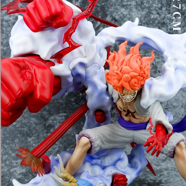 27cm einteilige Figur Sonnengott Nika Ruffy Gear 5 Figur Affe d Ruffy Modell PVC Anime Figur 4