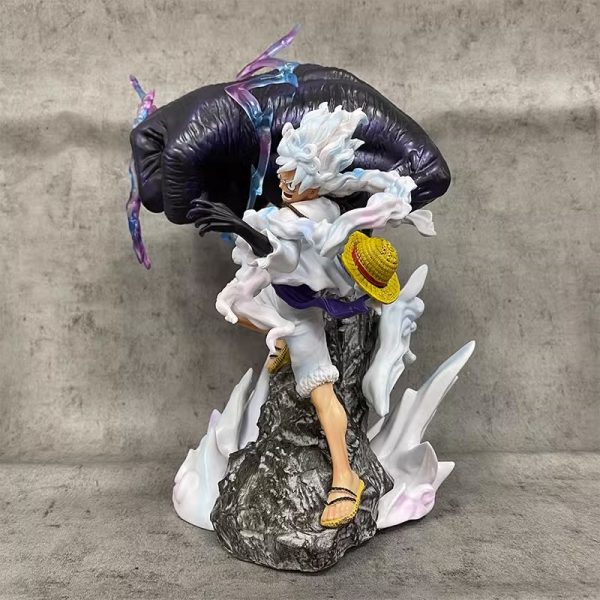 28cm einteilige Figuren Nika Ruffy Gear 5 K nig Kong Gk Anime Action figur PVC Statue 3