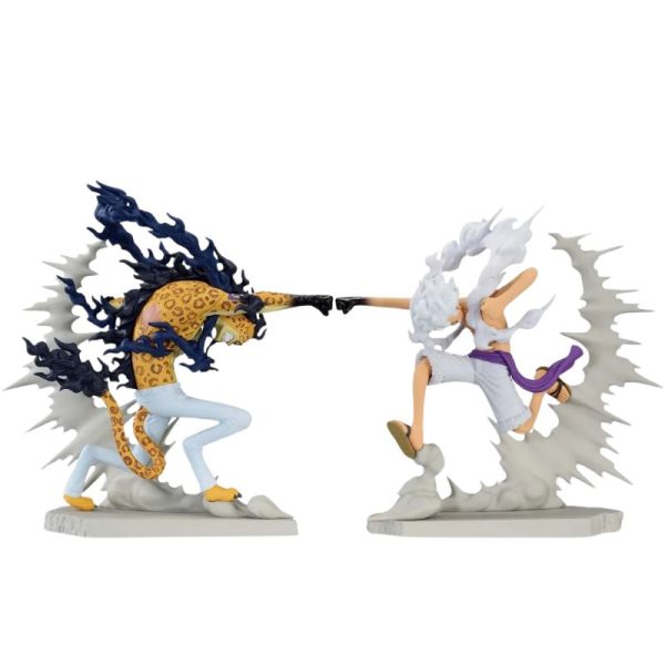 One Piece Figur - Manga Rob Lucci VS Monkey D. Ruffy