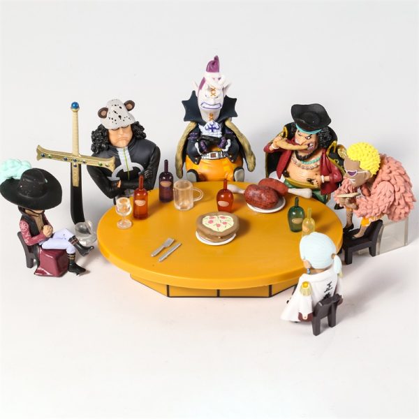 Ensemble de figurines de la collection One Piece Seven Warlords of the Sea Edward Teach Douflamingo 2