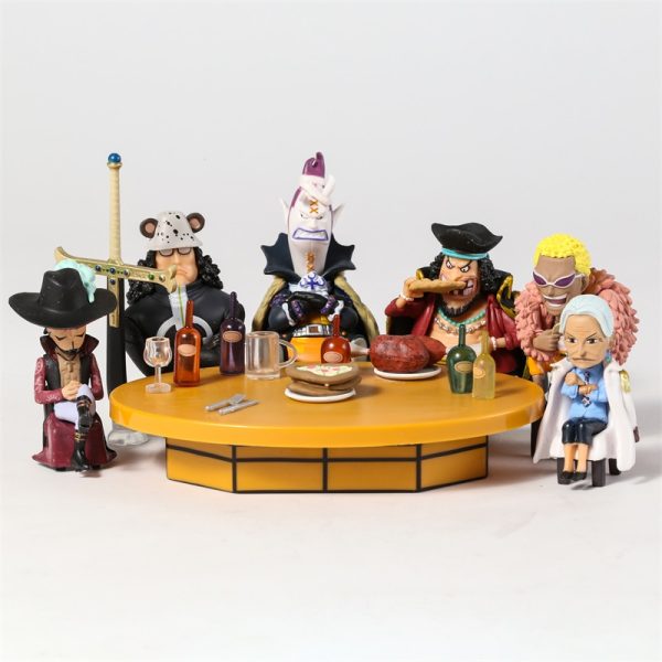 Ensemble de figurines de la collection One Piece Seven Warlords of the Sea Edward Teach Douflamingo 3