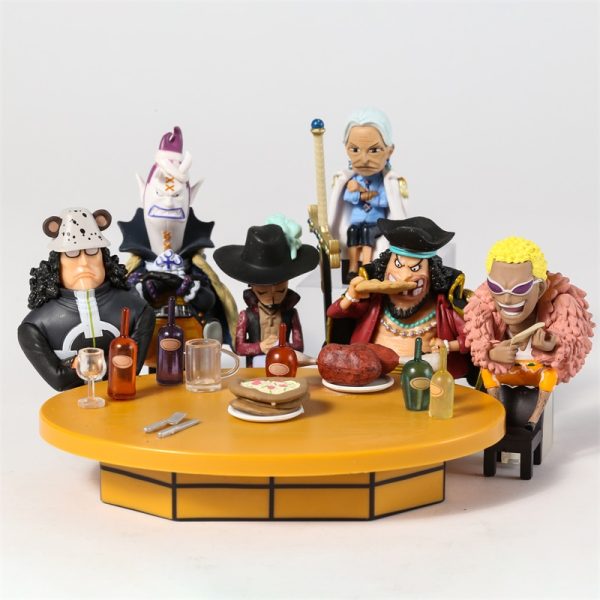 Ensemble de figurines de la collection One Piece Seven Warlords of the Sea Edward Teach Douflamingo 4