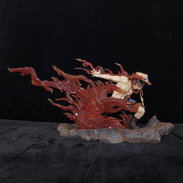 Figurine d Action Portgas D ZanFigure en PVC 25cm Mod le de Collection Illuminable Flame Drifting 3