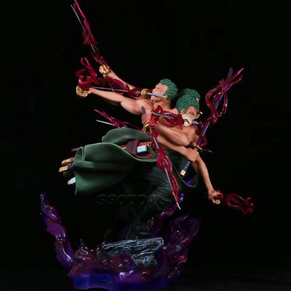 Figurine d action One Piece GK Zoro Asura trois t tes et six bras jouets en 3