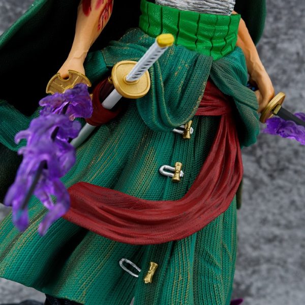 Figurine d une pi ce de 35cm Gk Santoryu Roronoa Zoro en PVC Statue de Collection 4