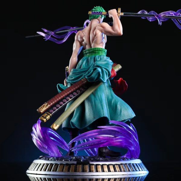 Figurine de Dessin Anim One Piece Double T te en PVC de 22cm Gk Roronoa Zoro 2