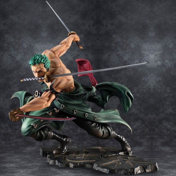 Figurine de dessin anim Roronoa Zoro en PVC 10CM nouvelle Collection de d coration DIY jouets 1