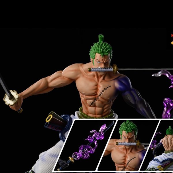 Figurine de dessin anim en PVC 20cm une pi ce GK Roronoa Zoro Collection poup e 1