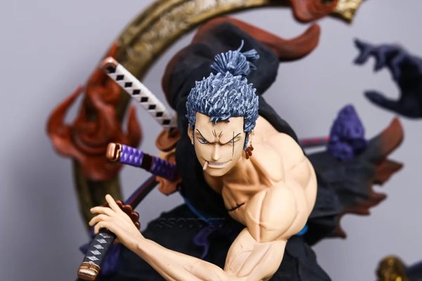 Figurine en PVC One Piece GK Roronoa Zoro statue de sc ne campagnarde Wano jouets de 5