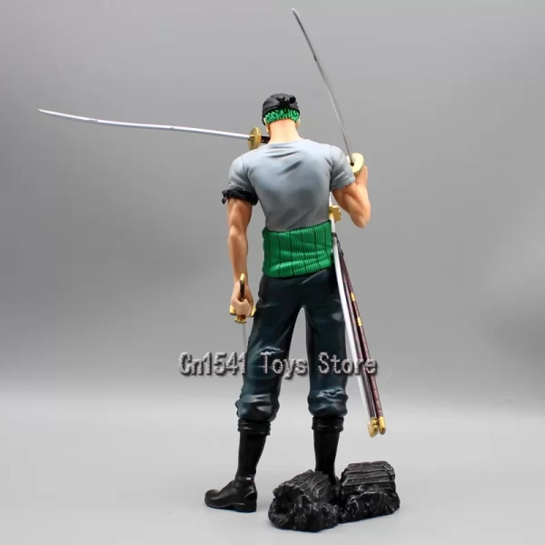 Figurines d action Roronoa Zoro trois couteaux statue double t te sang de bain jouets mod 5