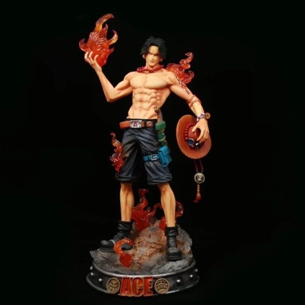 One Piece Figure Portgas D Ace Fire GK Model Action Figurine Anime Statue Collection Toy Exquisite 1