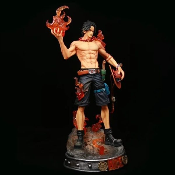 One Piece Figure Portgas D Ace Fire GK Model Action Figurine Anime Statue Collection Toy Exquisite 2