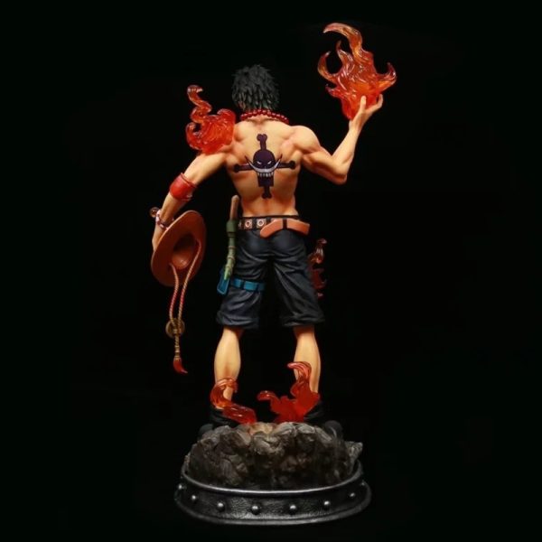 One Piece Figure Portgas D Ace Fire GK Model Action Figurine Anime Statue Collection Toy Exquisite 3