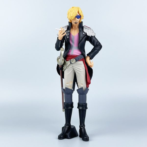 One Piece Sanji Smoking Anime Figure Mod le de collection en PVC Ornements de beurre Jouet 2