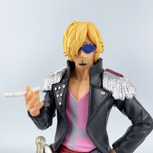 One Piece Sanji Smoking Anime Figure Mod le de collection en PVC Ornements de beurre Jouet 4