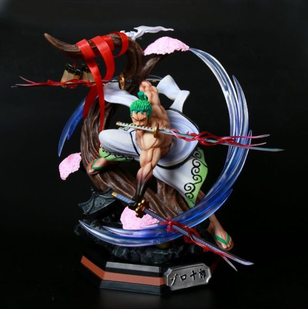 Statue de combat Gk Roronoa Zoro 26 39cm une pi ce figurine de combat dessin anim 4